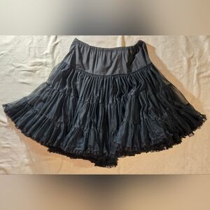 Gorgeous Vintage 1950s Black Full Crinoline Skirt
